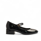Europeon Union Women Black Vernis Leather Shoes #3326